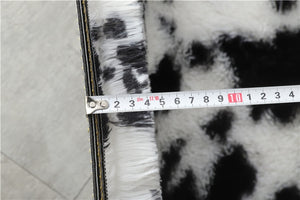 Fluffy Large Area Rug - Cow