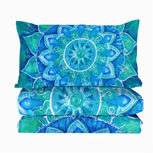 Load image into Gallery viewer, Mandala Summer Comforter Coverlet - Blue Life