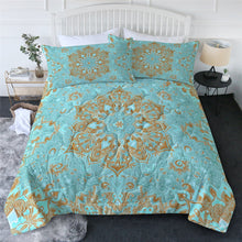 Load image into Gallery viewer, Mandala Summer Comforter Coverlet - Into the Blue