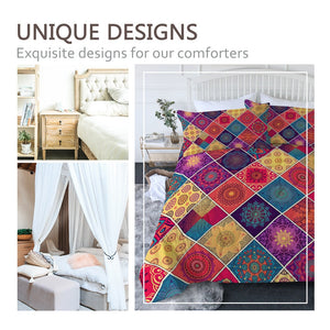 Mandala Summer Comforter Coverlet - Hearts