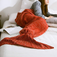 Load image into Gallery viewer, Mermaid Tail Blanket for Babies, Kids and Adults in 10 Colours