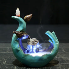 Load image into Gallery viewer, LED Lotus Incense Burner
