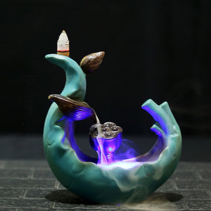 LED Lotus Incense Burner