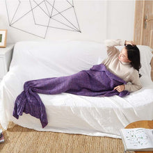 Load image into Gallery viewer, Mermaid Tail Blanket for Babies, Kids and Adults in 10 Colours