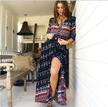Load image into Gallery viewer, Boho Print Dress size M to XXXL
