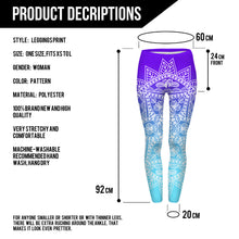 Load image into Gallery viewer, Blue Mandala Leggings