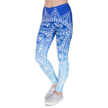 Load image into Gallery viewer, Blue Mandala Leggings