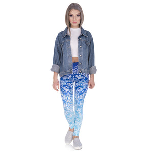 Blue Mandala Leggings