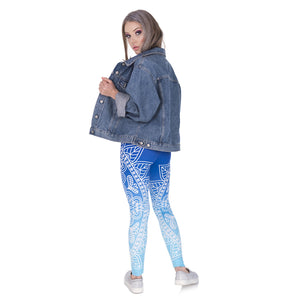 Blue Mandala Leggings