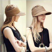 Load image into Gallery viewer, Visor Straw Hat