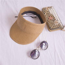 Load image into Gallery viewer, Visor Straw Hat