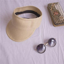 Load image into Gallery viewer, Visor Straw Hat