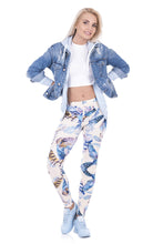 Load image into Gallery viewer, Feathers yellow Printed leggings