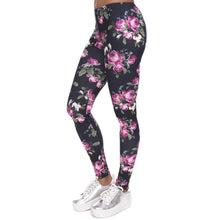 Load image into Gallery viewer, Retro Roses Leggings