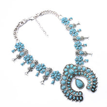 Load image into Gallery viewer, Tibetan Silver Necklace in Blue, Red or Black