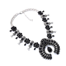 Load image into Gallery viewer, Tibetan Silver Necklace in Blue, Red or Black