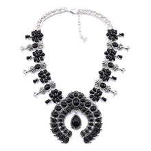 Load image into Gallery viewer, Tibetan Silver Necklace in Blue, Red or Black