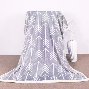 White Arrows Throw Blanket