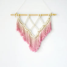 Load image into Gallery viewer, Macrame Wall Art Pink Lace