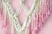 Load image into Gallery viewer, Macrame Wall Art Pink Lace