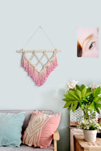 Load image into Gallery viewer, Macrame Wall Art Pink Lace