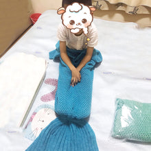 Load image into Gallery viewer, Mermaid Tail Blanket for Babies, Kids and Adults in 10 Colours