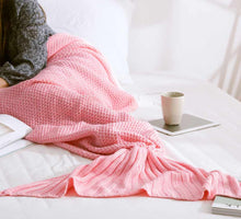Load image into Gallery viewer, Mermaid Tail Blanket for Babies, Kids and Adults in 10 Colours