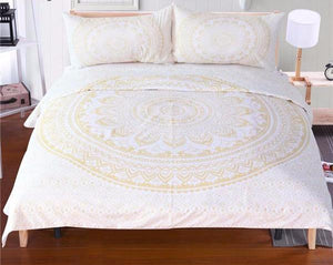 Mandala Quilt Cover Set - Light Mandala