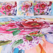 Load image into Gallery viewer, Skull and Floral Bed Set - 4 Pieces