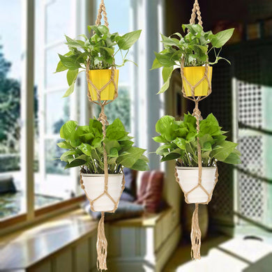 Double Macrame Plant Hanger