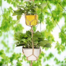 Load image into Gallery viewer, Double Macrame Plant Hanger
