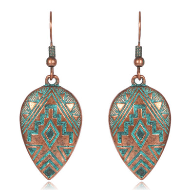 Patina Water Drop Earrings