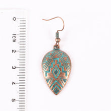 Load image into Gallery viewer, Patina Water Drop Earrings