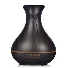 Load image into Gallery viewer, Wood colour Ultrasonic Humidifier With 7 Color Lights