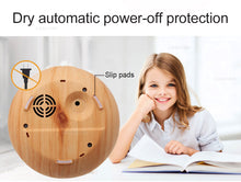 Load image into Gallery viewer, Wood colour Ultrasonic Humidifier With 7 Color Lights