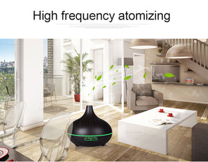 Wood colour Ultrasonic Humidifier With 7 Color Lights