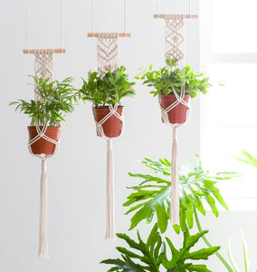 Macrame Plant Triple Hanging