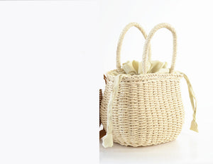 Handmade Woven Bucket Basket