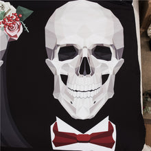 Load image into Gallery viewer, Skull Wedding Bedding Set