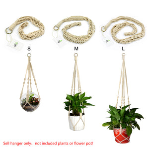 3 Pieces Macrame Rural Plant Hanger