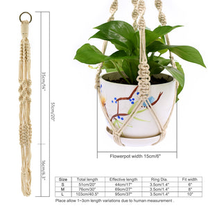 3 Pieces Macrame Rural Plant Hanger