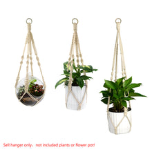 Load image into Gallery viewer, 3 Pieces Macrame Rural Plant Hanger