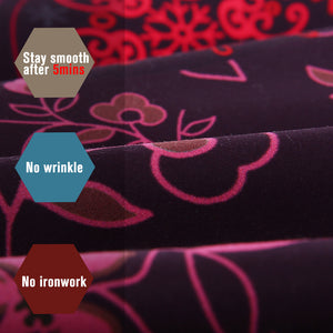 Mandala Quilt Cover Set - Red Mandala