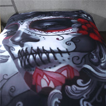 Load image into Gallery viewer, Black Skull Bedding Set