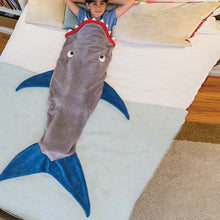 Load image into Gallery viewer, Kids Shark Blanket Sleeping Bag