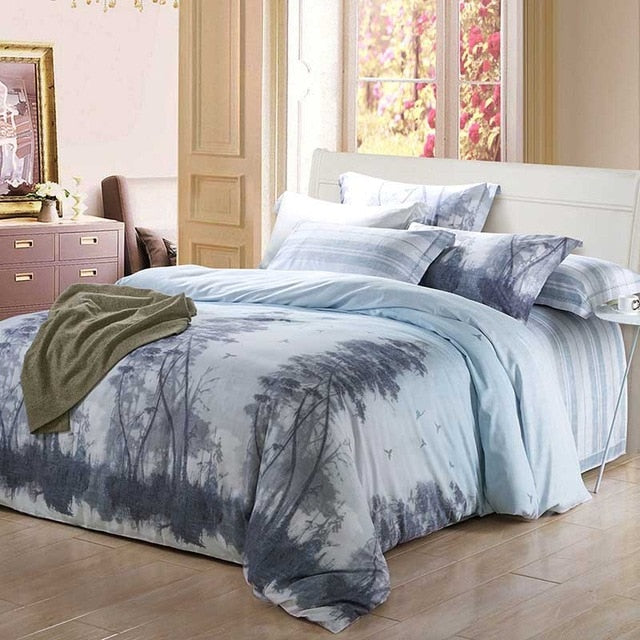 Bamboo Cotton Bedding Set - 4 Nature Designs