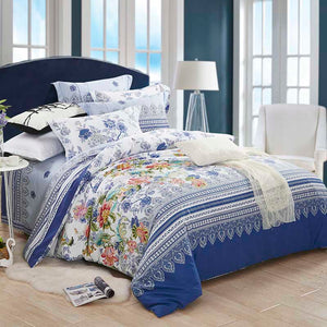 Bamboo Cotton Bedding Set - 4 Nature Designs