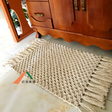 Load image into Gallery viewer, Bohemia Macrame Carpet Mat