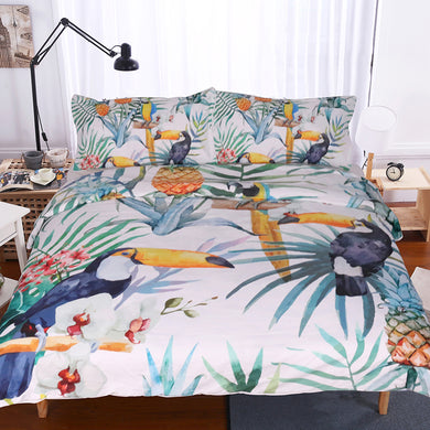 Mandala Quilt Cover Set - Toucan