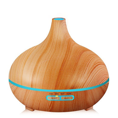 Wood colour Ultrasonic Humidifier With 7 Color Lights